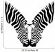 coppia zebre Wall Decal