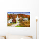 Rural Vermont USA Autumn Wall Decal