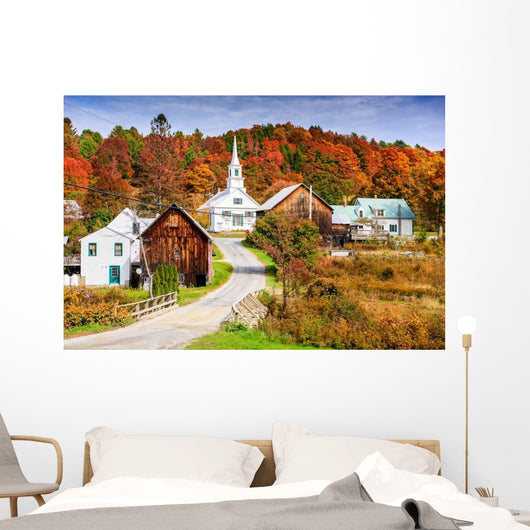 Rural Vermont USA Autumn Wall Decal