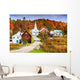 Rural Vermont USA Autumn Wall Decal