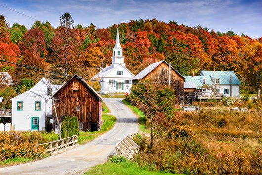 Rural Vermont USA Autumn Wall Decal
