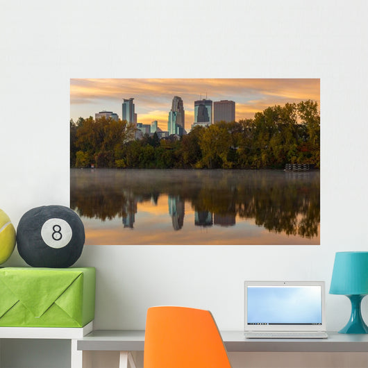 Minneapolis Skyline Evening Wall Decal