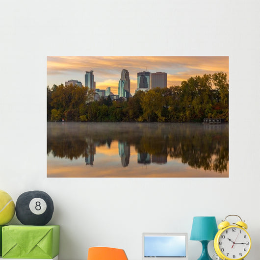 Minneapolis Skyline Evening Wall Decal