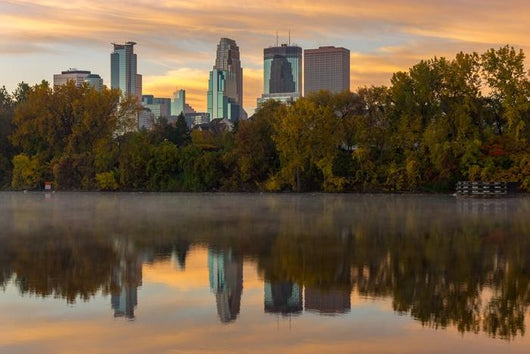 Minneapolis Skyline Evening Wall Decal