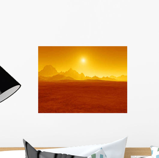 Red Desert Sunset Wall Decal