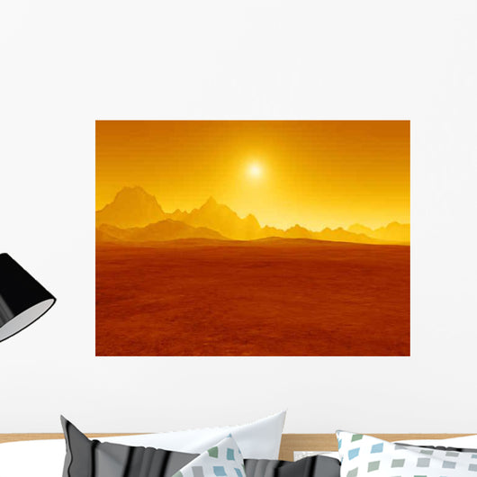 Red Desert Sunset Wall Decal