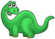 Cute cartoon dinosaur Wall Decal