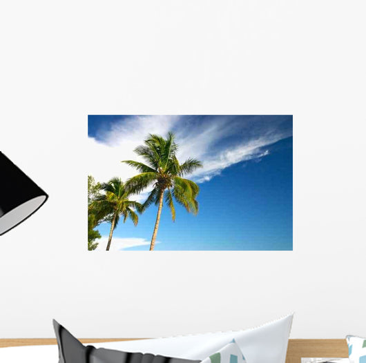 Two Palm Trees and Wall Decal