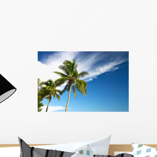 Two Palm Trees and Wall Decal