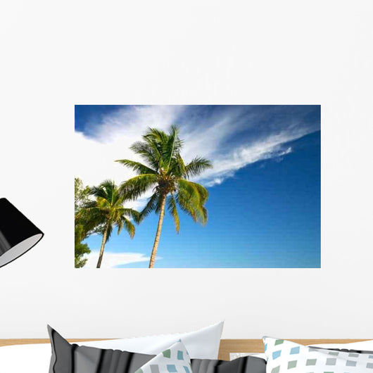 Two Palm Trees and Wall Decal