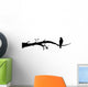 Bird Decals - Crow Sitting on a Branch Wall Decal