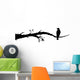 Bird Decals - Crow Sitting on a Branch Wall Decal