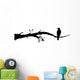 Bird Decals - Crow Sitting on a Branch Wall Decal