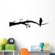 Bird Decals - Crow Sitting on a Branch Wall Decal