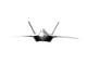 Fighter Plane Isolated Heading towards the Camera Wall Decal