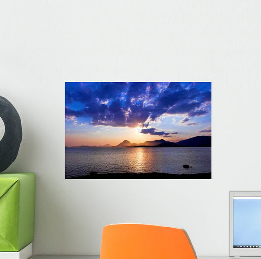 River Sunset Wall Decal