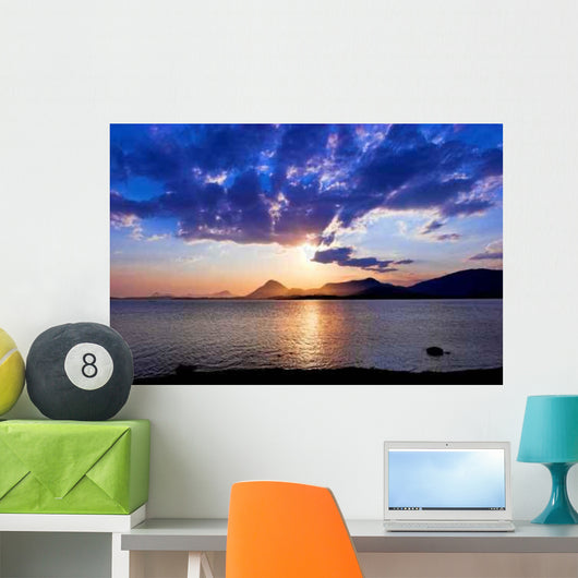 River Sunset Wall Decal