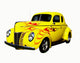 Flamed Deluxe Coupe Wall Decal