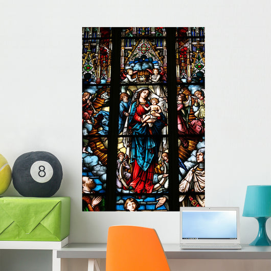 Stained Glass Wall Mural