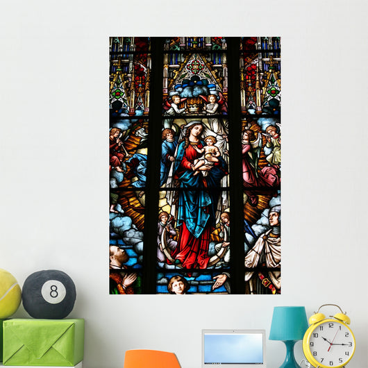 Stained Glass Wall Mural
