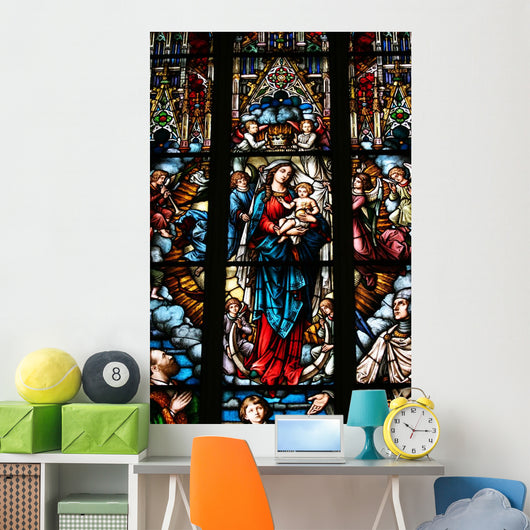 Stained Glass Wall Mural