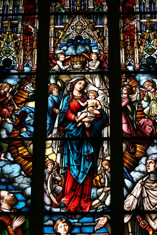 Stained Glass Wall Mural