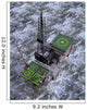 Oil Rig From Above Wall Mural