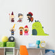 Adorable Cartoon Fantasy Wall Decal