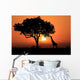 Large South African Giraffe Silhouette Wall Decal