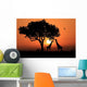 Large South African Giraffes Wall Decal