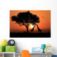 Large South African Giraffes Wall Decal
