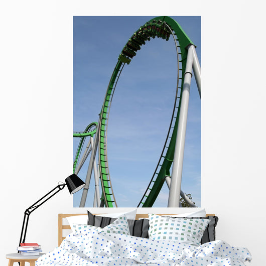 roller coaster ride Wall Mural