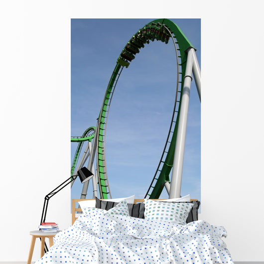 roller coaster ride Wall Mural