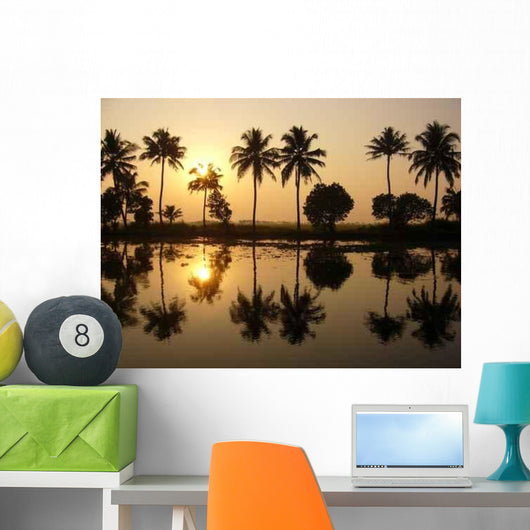 Indian Sunset Wall Decal