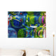Abstract Greenblue Wall Mural