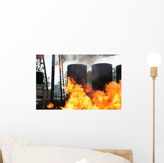 Fire Sabotage Wall Mural