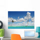 Sailboat Sailing on Tropical Seas Wall Mural