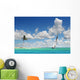 Sailboat Sailing on Tropical Seas Wall Mural