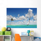 Sailboat Sailing on Tropical Seas Wall Mural