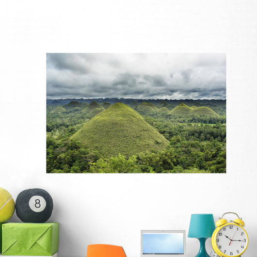 Chocolate Hills, Carmen, Bohol, Philippines Wall Mural