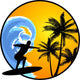 Surfer Wall Decal