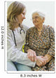 Old woman and yung doctor Wall Mural
