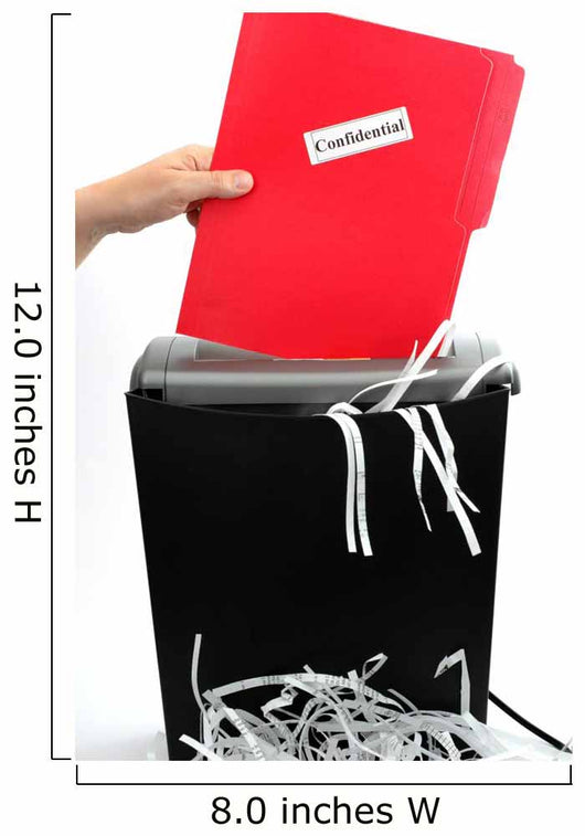 Paper Shredder Confidential Wall Decal