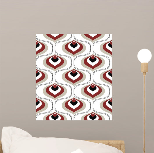 Retro Pattern Wall Mural
