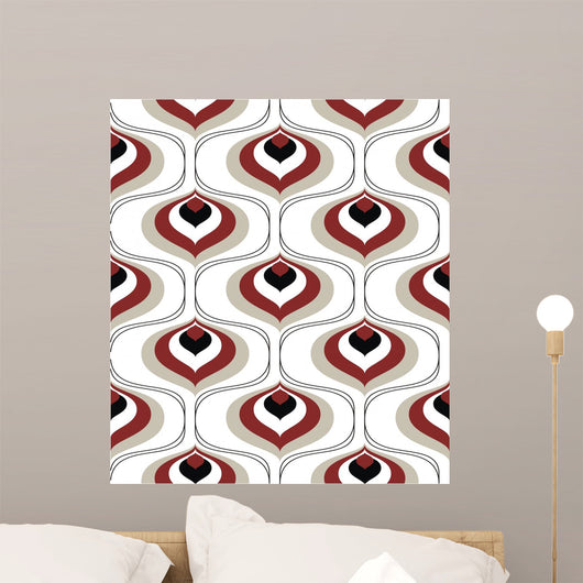 Retro Pattern Wall Mural