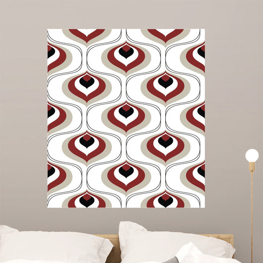 Retro Pattern Wall Mural