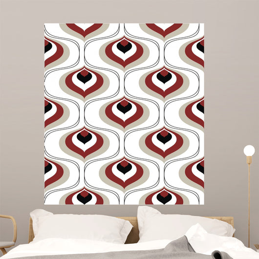 Retro Pattern Wall Mural