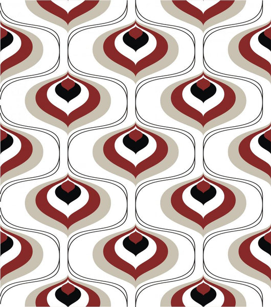 Retro Pattern Wall Mural