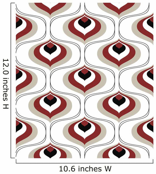 Retro Pattern Wall Mural
