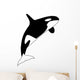 A black and white killer whale Wall Decal
